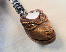 Load image into Gallery viewer, Block Meerschaum, Darkened Reptilian