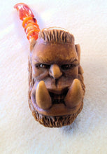 Load image into Gallery viewer, Block Meerschaum, Large Darkened Orc, World Of Warcraft