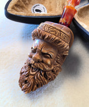 Load image into Gallery viewer, Block Meerschaum, Large Darkened Santa
