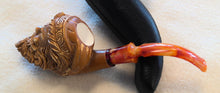 Load image into Gallery viewer, Block Meerschaum, Large Darkened Santa