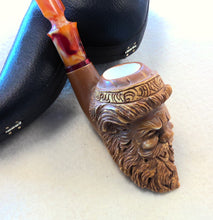 Load image into Gallery viewer, Block Meerschaum, Large Darkened Santa