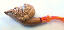 Load image into Gallery viewer, Block Meerschaum, Large Darkened Santa