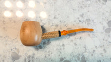 Load image into Gallery viewer, Missouri Meerschaum, Maple Hardwood Diplomat, Apple Bent Amber, 6mm