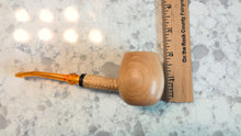 Load image into Gallery viewer, Missouri Meerschaum, Maple Hardwood Diplomat, Apple Bent Amber, 6mm
