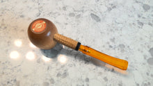 Load image into Gallery viewer, Missouri Meerschaum, Maple Hardwood Diplomat, Apple Bent Amber, 6mm