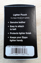 Load image into Gallery viewer, Zippo Lighter Pouch, black with belt clip
