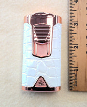 Load image into Gallery viewer, Rocky Patel Statesman, Triple Torch, white/rose gold
