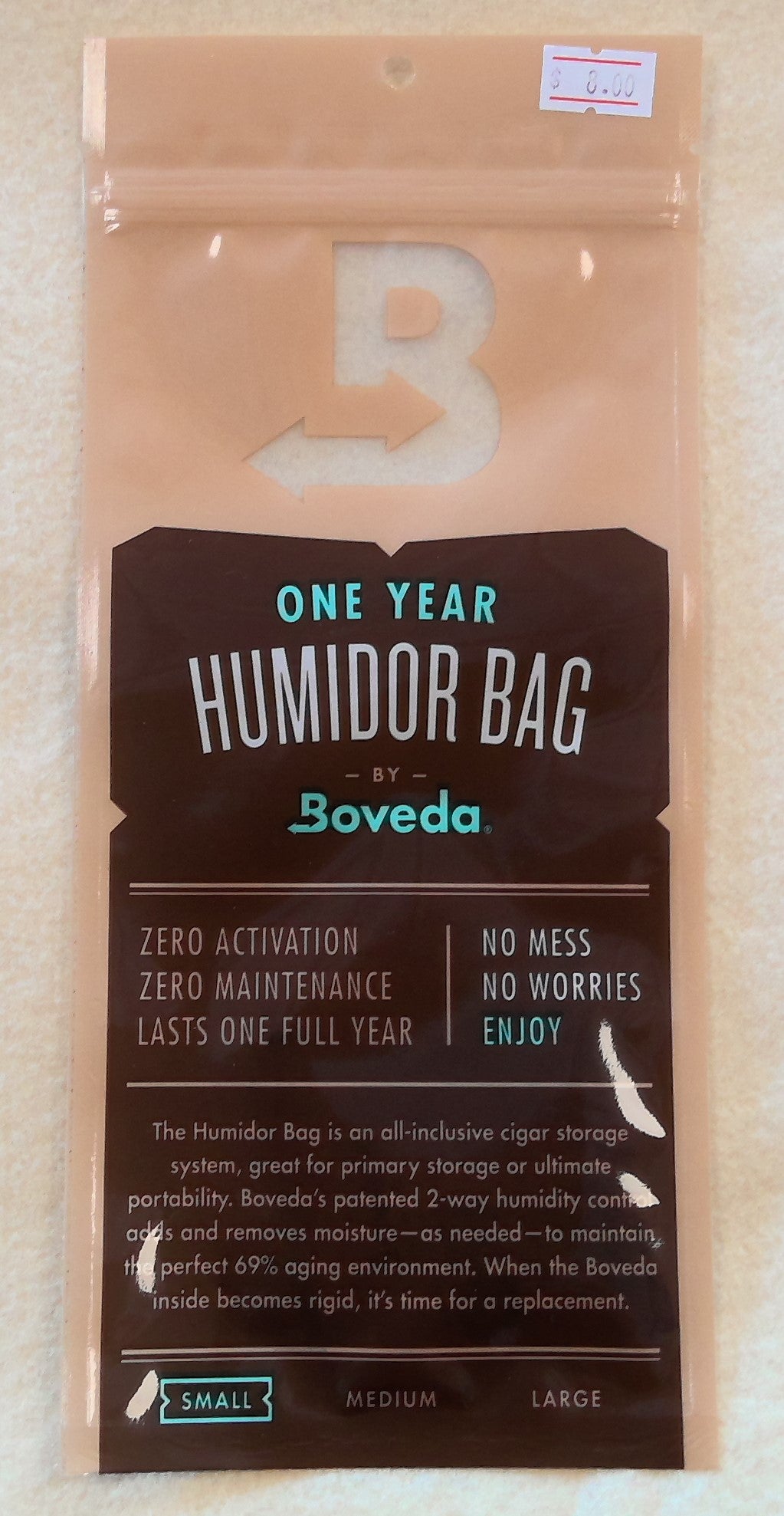 Boveda One Year Humidor Bag, Small