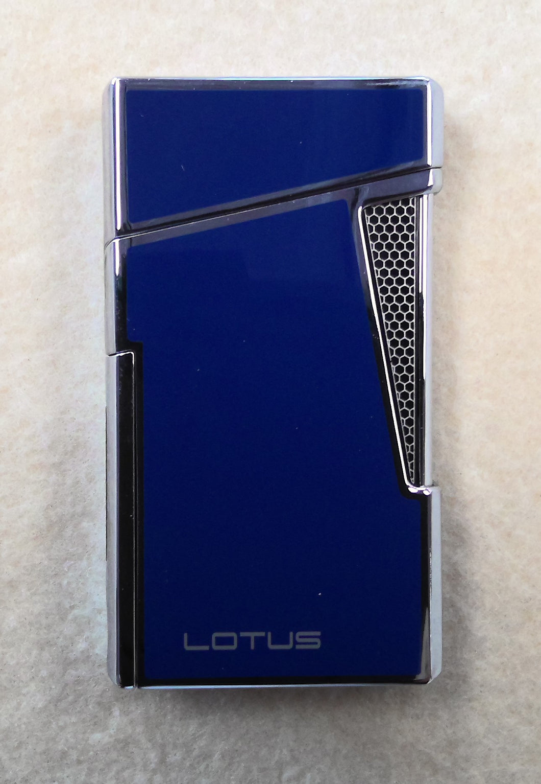 Lotus 48 Twin Torch, Blue and Chrome