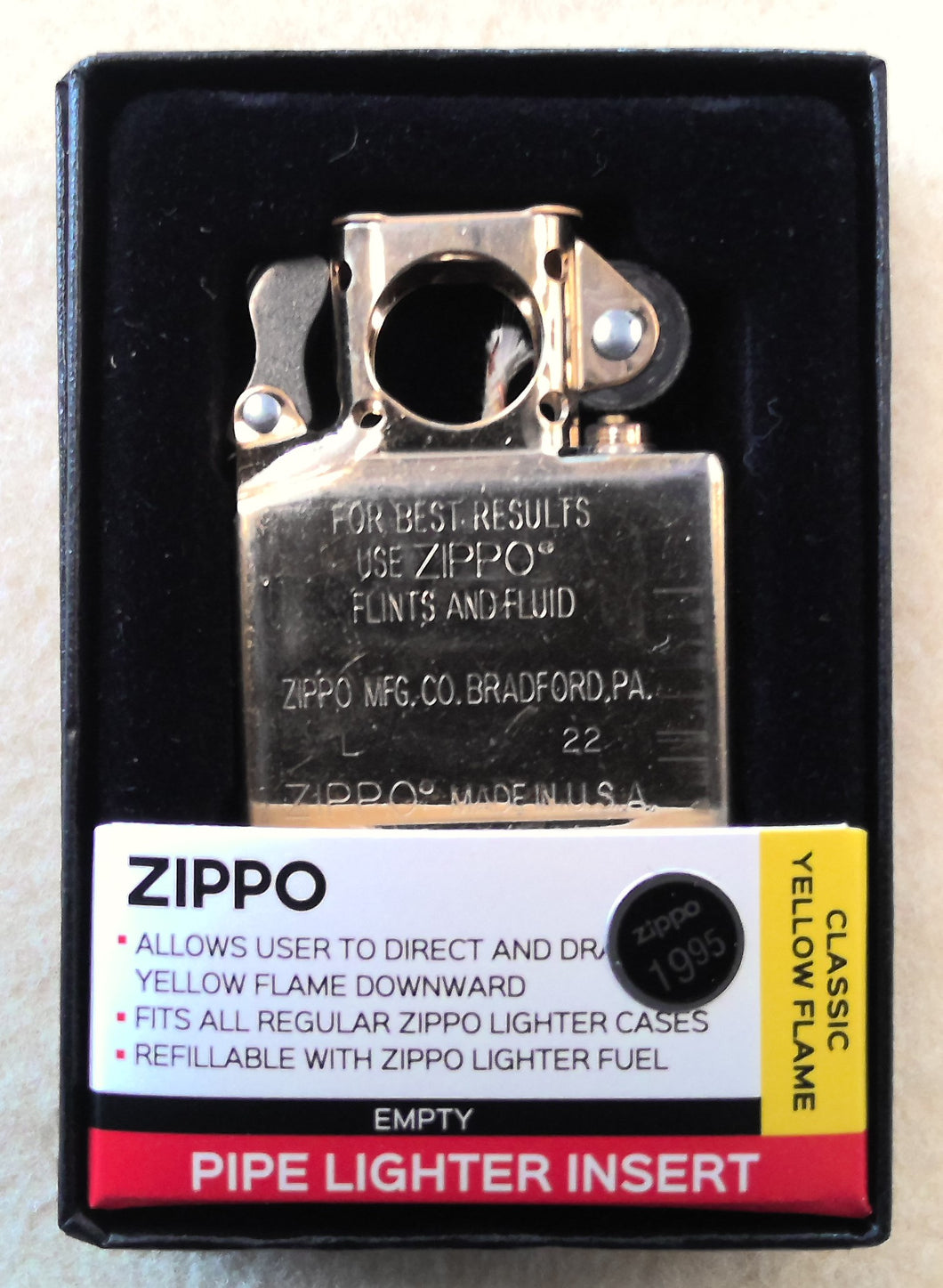 Zippo Gold Pipe Lighter Insert