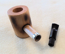 Load image into Gallery viewer, Missouri Meerschaum, Charred Hardwood Poker, Cumberland Stem
