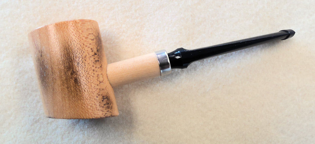 Missouri Meerschaum, Charred Hardwood Poker, Black Danish Bit