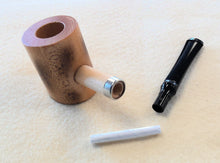 Load image into Gallery viewer, Missouri Meerschaum, Charred Hardwood Poker, Black Danish Bit
