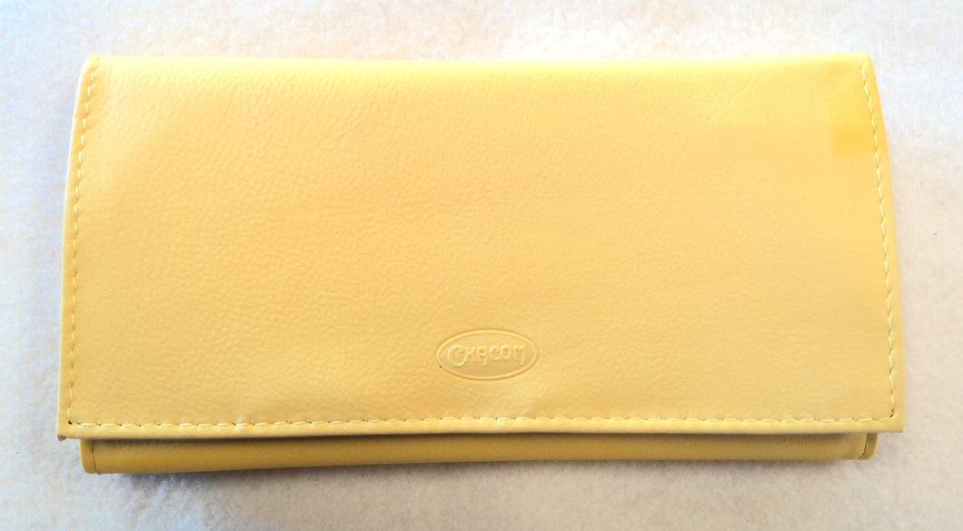 Chacom Leather Roll-Up, Yellow (tobacco pouch)