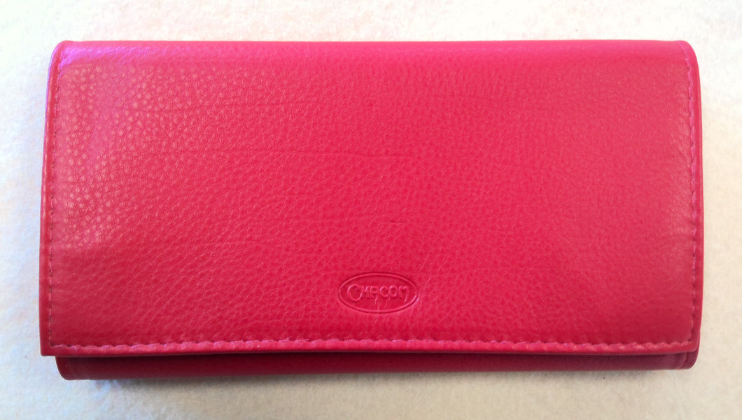 Chacom Leather Roll-Up, Red (tobacco pouch)