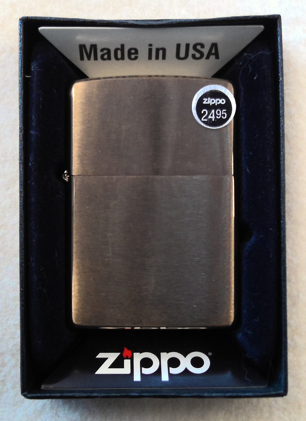 Zippo, Brushed Brass