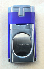 Load image into Gallery viewer, Lotus DC triple torch blue / chrome
