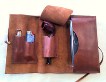 Load image into Gallery viewer, Leather Pipe Pouch Roll-Up
