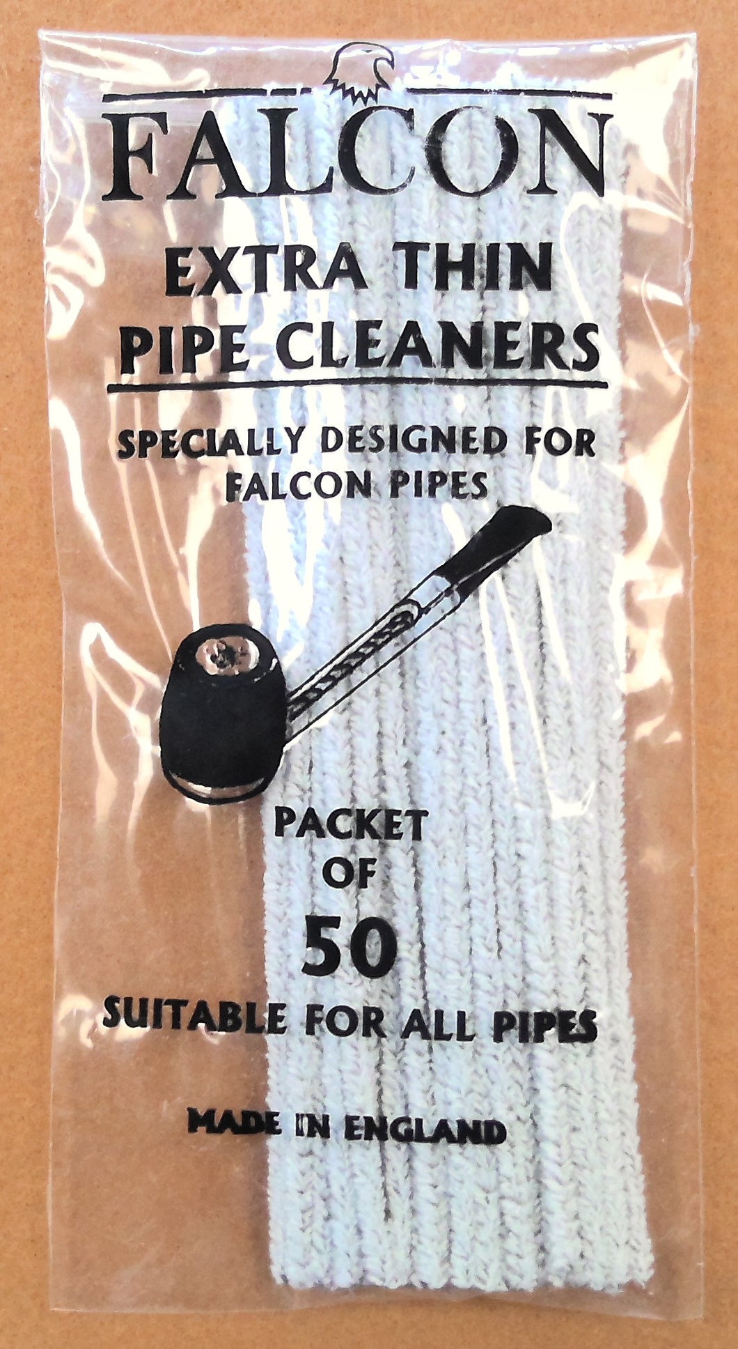Falcon Pipe Cleaners, Extra Thin, Pack of 50