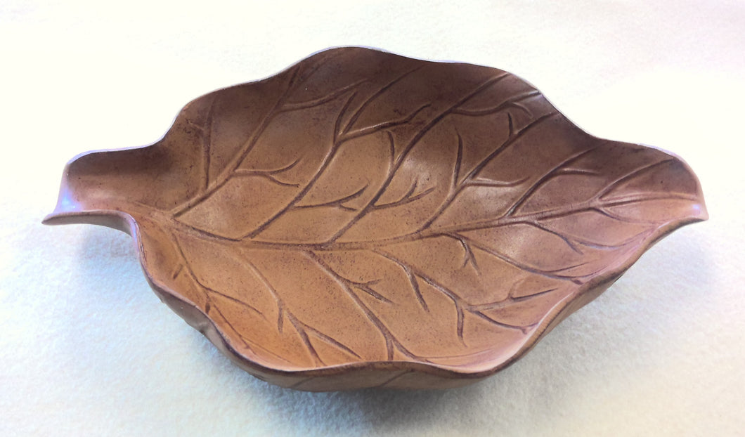 Ashtray, Craftsman's Bench Boca Grande Leaf Ashtray, Natural Color