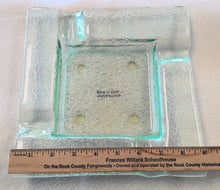 Load image into Gallery viewer, Ashtray, Craftsman&#39;s Bench Verrazano Square Glass 4 Stick Ashtray
