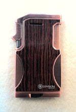 Load image into Gallery viewer, SMKN Dual Flame (soft flame and single torch), brown wood and copper
