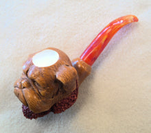 Load image into Gallery viewer, Block Meerschaum Bulldog Figural
