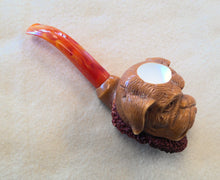 Load image into Gallery viewer, Block Meerschaum Bulldog Figural
