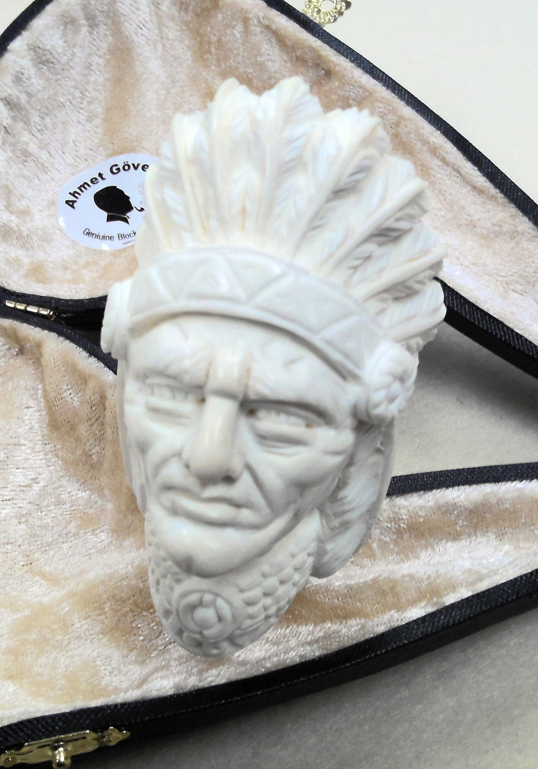 Block Meerschaum, Native Chief, Large