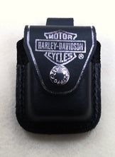 Load image into Gallery viewer, Zippo, Lighter Pouch, Black Harley Davidson Loop
