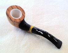 Load image into Gallery viewer, Dapper, Meerschaum Lined Olivewood Dublin (9mm)
