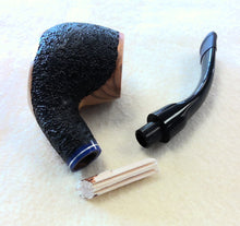 Load image into Gallery viewer, Dapper, Meerschaum Lined Olivewood Sitter (9mm)
