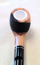 Load image into Gallery viewer, Dapper, Meerschaum Lined Olivewood Apple (9mm)
