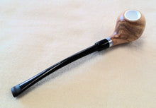 Load image into Gallery viewer, Dapper, Meerschaum Lined Olivewood Churchwarden, Smooth (9mm)
