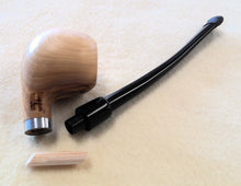 Load image into Gallery viewer, Dapper, Meerschaum Lined Olivewood Churchwarden, Smooth (9mm)
