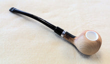 Load image into Gallery viewer, Dapper, Meerschaum Lined Olivewood Churchwarden, Rusticated (9mm)
