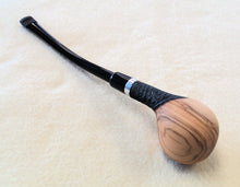 Load image into Gallery viewer, Dapper, Meerschaum Lined Olivewood Churchwarden, Rusticated (9mm)
