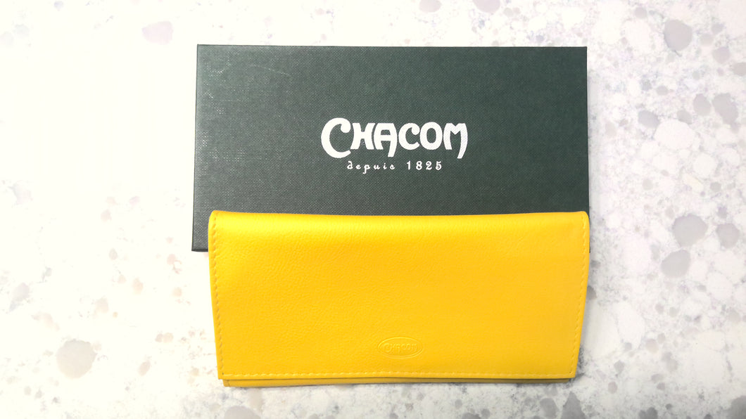 Chacom Leather Roll-Up, Yellow (tobacco pouch)