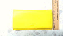 Load image into Gallery viewer, Chacom Leather Roll-Up, Yellow (tobacco pouch)
