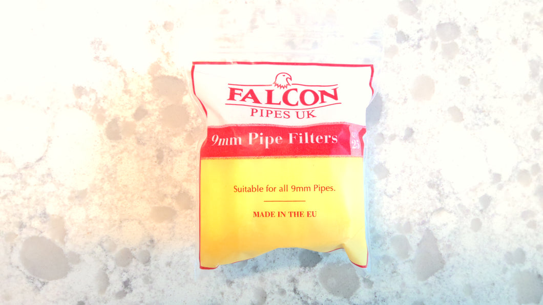 Falcon 9mm Pipe Filters, 1 pack of 25