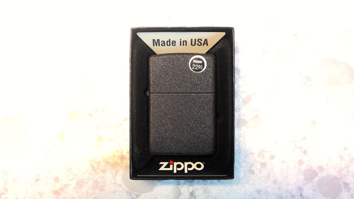 Zippo, Black Crackle The Happy Piper