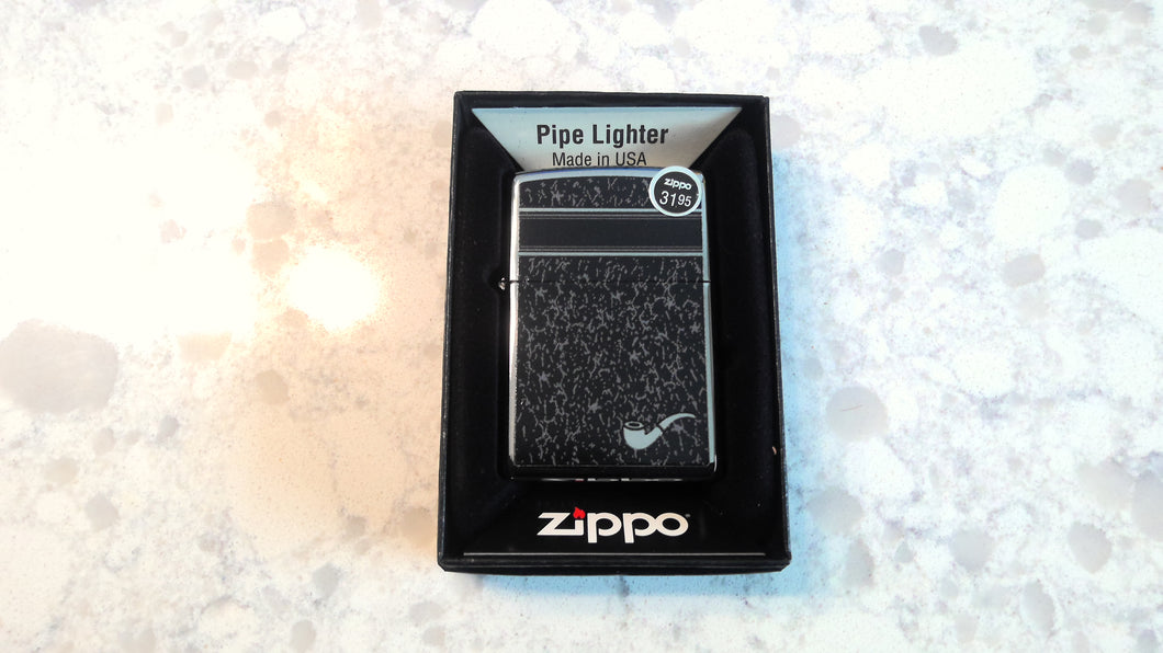 Zippo Pipe Lighter, Logo with Designer Background