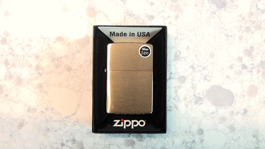 Zippo, Brushed Brass